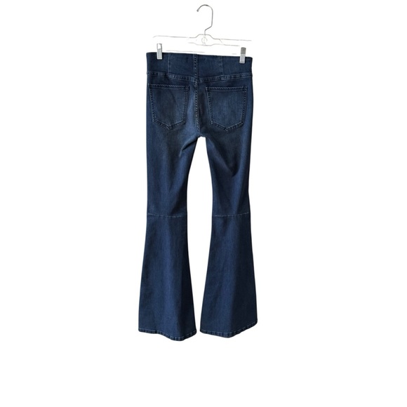 We The Free Penny Pull On Flare Leg Stretch Waist Denim Jeans Size 25 Boho 70's - Picture 9 of 10